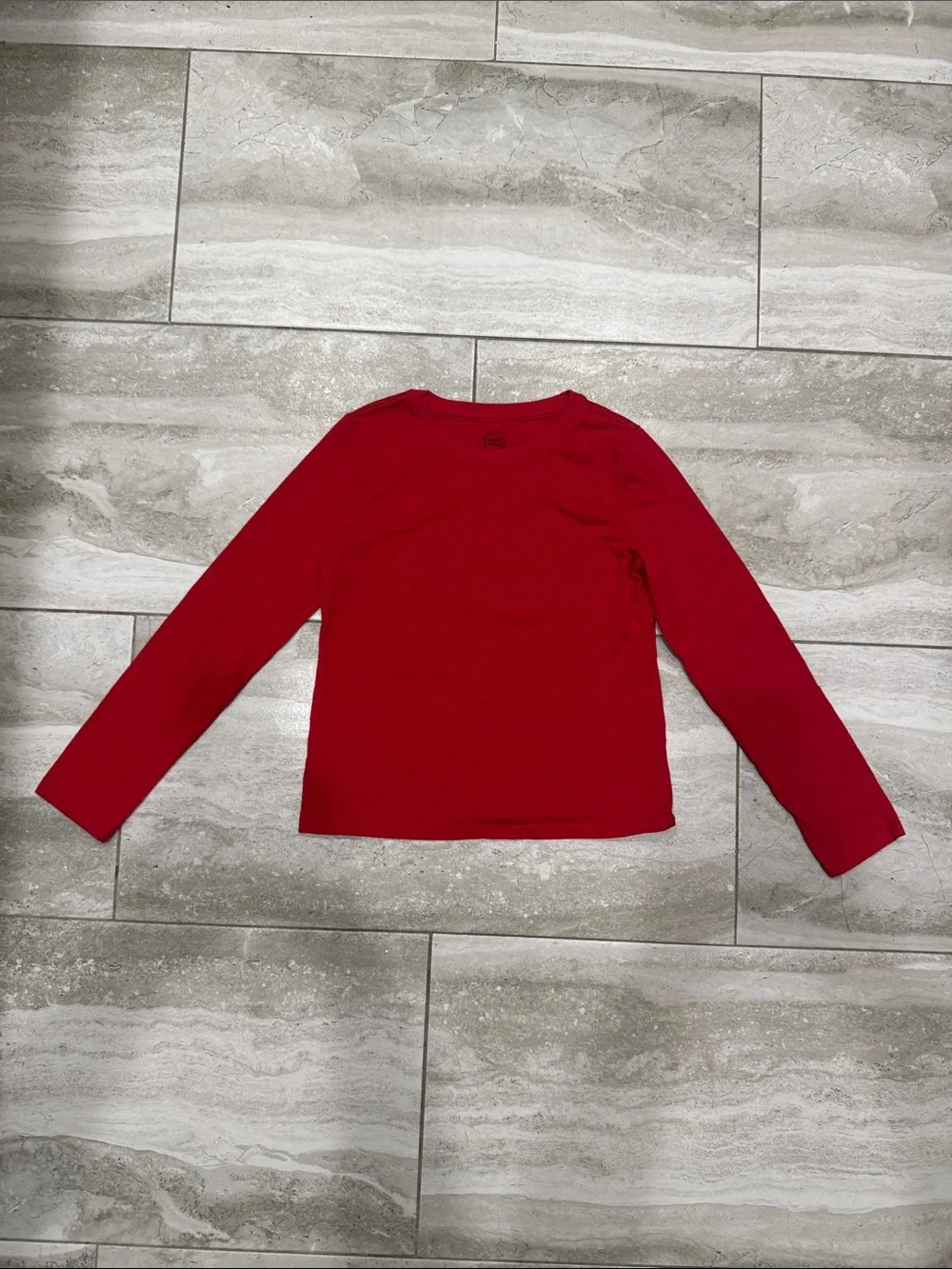 wonder nation Red Long-Sleeve Crewneck Tee